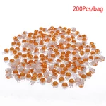 200pcs Plastic K1 2 Port Gel Fittings UY Wire Connectors Clear Orange for Outdoor or Humid Indoor Locations