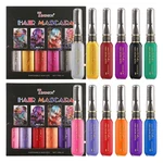 6 Colors Safe Hair Mascara Temporary Hair Color Chalk For Girls Hair Mascara Hair Dye Gift For Kids Cosplay Birthday Party