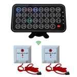 Wireless Nurse Call System 1 LCD Receiver Display with 10 Push Button for Doctor Patient Elderly
