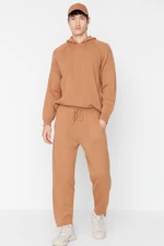 Trendyol Camel Mens Carrot Fit Sweater Pants