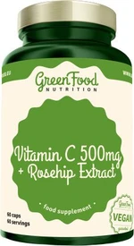 GREENFOOD NUTRITION Vitamin C 500mg + Rosehip extract 60 kapslí GREENFOOD NUTRITION Vitamin C 500mg + Rosehip extract 60 kapslí