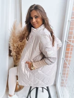 Women's quilted jacket ARANA light beige Dstreet