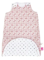 MOTHERHOOD Vak spací 2v1 ZIP-A-Round Beige mušelínový Pink Classics 3-18m 0,5 tog MOTHERHOOD Vak spací 2v1 ZIP-A-Round Beige mušelínový Pink Classics 3-18m 0,5 tog