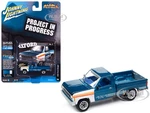 1984 Ford Ranger 4x4 Pickup Truck Medium Brite Blue Metallic with Mismatched Panels "Project in Progress" Limited Edition to 4908 pieces Worldwide "S