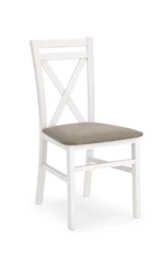 Jídelní židle Derek s polstrem, bílá