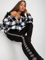 Women's Casual Black Leggings with High Waist
