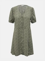 Green Patterned Dress with Buttons JDY Staar - Women