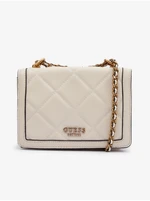Beige Women's Crossbody Handbag Guess Abey Convertible Xbody Flap - Women