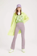 DEFACTO Flare Fit Check Print Culottes