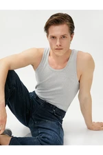 Koton Basic Sleeveless T-Shirt Halter Collar