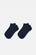 Dagi Navy Blue 6926 Men's Bamboo Booties Socks 2-Pack.