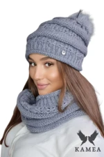 Set da donna Kamea Kamea_Set_Hat&Chimney_K.22.206.06_Grey