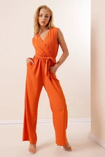 Bigdart 7021 Knitted Jumpsuit - Orange