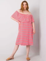 Coral and white dresses plus sizes