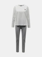 White-grey women's pajamas FILA