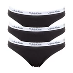 3PACK Women's Panties Calvin Klein black