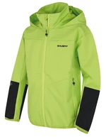 Kids softshell jacket HUSKY Sonny K bright green