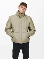 Beige quilted jacket ONLY & SONS Orion - Men