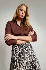 DEFACTO Long Sleeve Crop Shirt