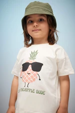 DEFACTO Baby Boy Fruit Patterned Short Sleeve T-Shirt
