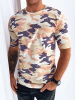 Beige men's T-shirt Dstreet