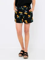 Black patterned shorts CAMAIEU - Women