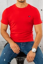 Men's Plain Red T-Shirt Dstreet