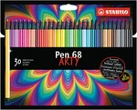 Fixa STABILO Pen 68 sada 30 ks v kartonovém pouzdru "ARTY"