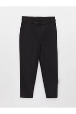 LC Waikiki Women's Carrot Cut Trousers with a Belt at the Waist