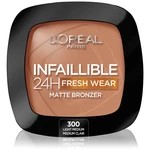 L’Oréal Paris Infaillible Fresh Wear 24h bronzer s matným efektem odstín 300 Light Medium 9 g