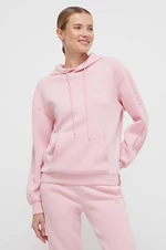 Mikina Guess BRENDA dámská, růžová barva, s kapucí, potiskem, V2YQ18 K7UW2