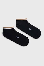 Ponožky BOSS 2-pack pánské, tmavomodrá barva, 50491192