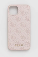Obal na telefon Guess iPhone 15 Plus 6.7 růžová barva