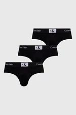 Spodní prádlo Calvin Klein Underwear 3-pack pánské, černá barva