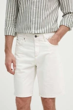 Rifľové krátke nohavice Lindbergh pánske, béžová farba