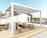 Bioklimatická zahradní pergola L46 3x3  m Bílá,Bioklimatická zahradní pergola L46 3x3  m Bílá