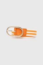 Pásek Tommy Hilfiger dámský, oranžová barva, AW0AW16168