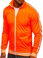 Bluză retro style cu fermoar bărbați portocaliu Bolf 11113