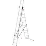Hailo S100 ProfiLOT 9312-507 hliník viacúčelový rebrík  Max.prac. výška: 9 m strieborná, červená, čierna 29.2 kg