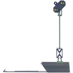 Märklin 76481 H0 svetelný signál s doplnkovým svetlom Predviesť (signálu) hotový model DB