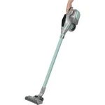 Akumulátorový vysavač CleanMaxx 9107, 14,8 V, max. 120 W, šedá, mátově zelená