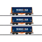 Märklin 047223 Pojízdný plošinový vůz Wascosa, sada 3 ks