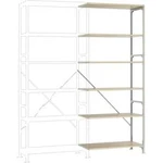 Přístavný modul regálu oddělení Manuflex RB2193, (š x v x h) 1000 x 2500 x 800 mm