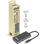 USB-C™ (USB 3.1) Multiport hub club3D CSV-1542, 60 mm, černá