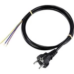 Síťový kabel s napájecí zásuvkou Basetech XR-1638073, 1.50 m, černá