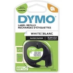 Páska do štítkovače DYMO 91220 (S0721520), 12 mm, LT LetraTAG, 4 m, černá/bílá