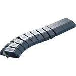 Flexibilní lišta na kabely OBO Bettermann, 6154930, 1000 mm, černá/šedá