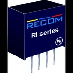 DC/DC měnič Recom RI-1212S, vstup 12 V/DC, výstup 12 V/DC, 168 mA, 2 W