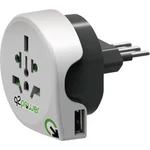 Cestovní adaptér Q2 Power Welt nach Italien mit USB 1.100190