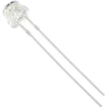 LED s vývody HuiYuan 6834W2C-LSB-C, typ čočky plochá hrana, 5 mm, 120 °, 20 mA, bílá